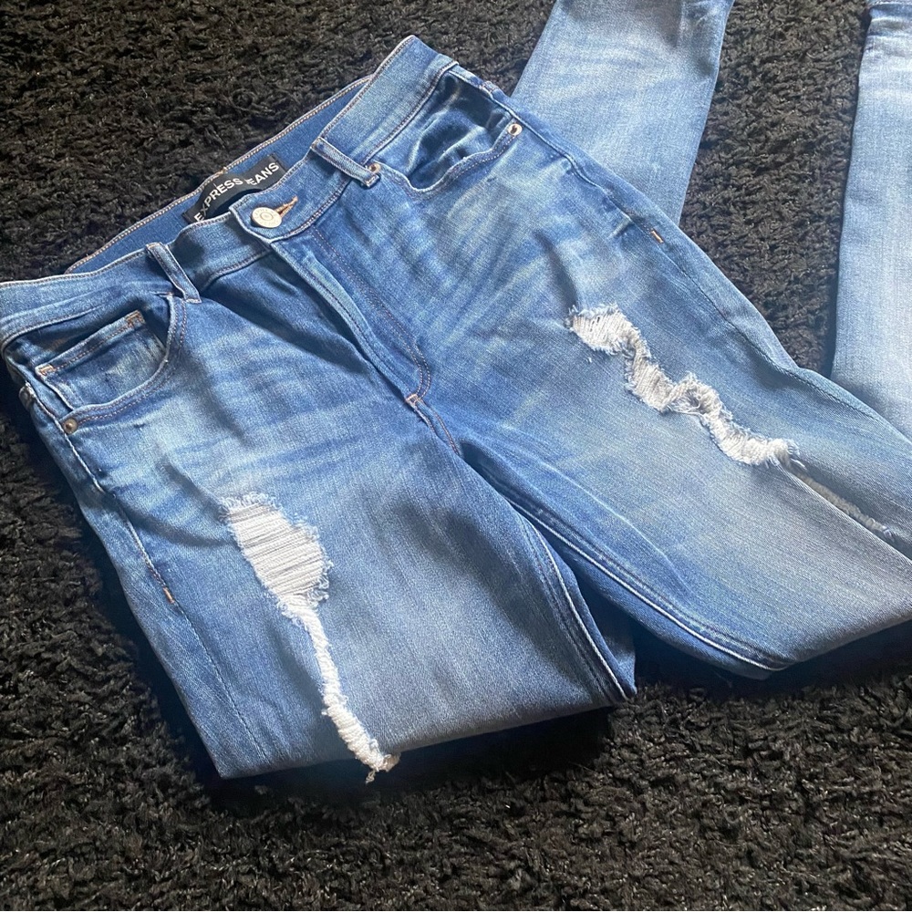 Express Jeans High Rise Leggings - Picture 3 of 12